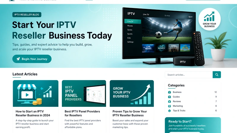 IPTV SENDERLISTE URL Reseller werden 2026